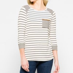 Haylee Front Pocket Raglan Knit Top